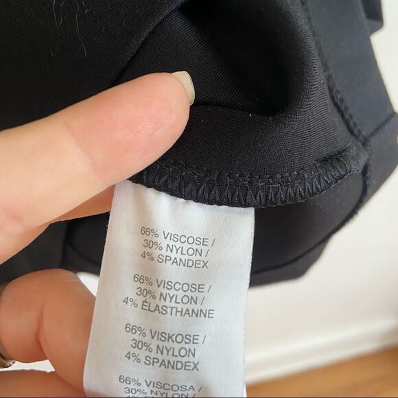 J. Crew 3/4 Sleeve Structured Ponte Sheath Dress Black 0 - Picture 5 of 6